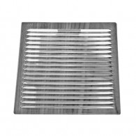 Recessed aluminum grille